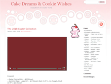 Tablet Screenshot of cakedreamsandcookiewishes.com